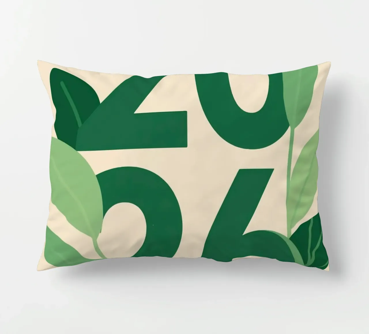 Year 2026 with leaf nature cuscino da knowledge
