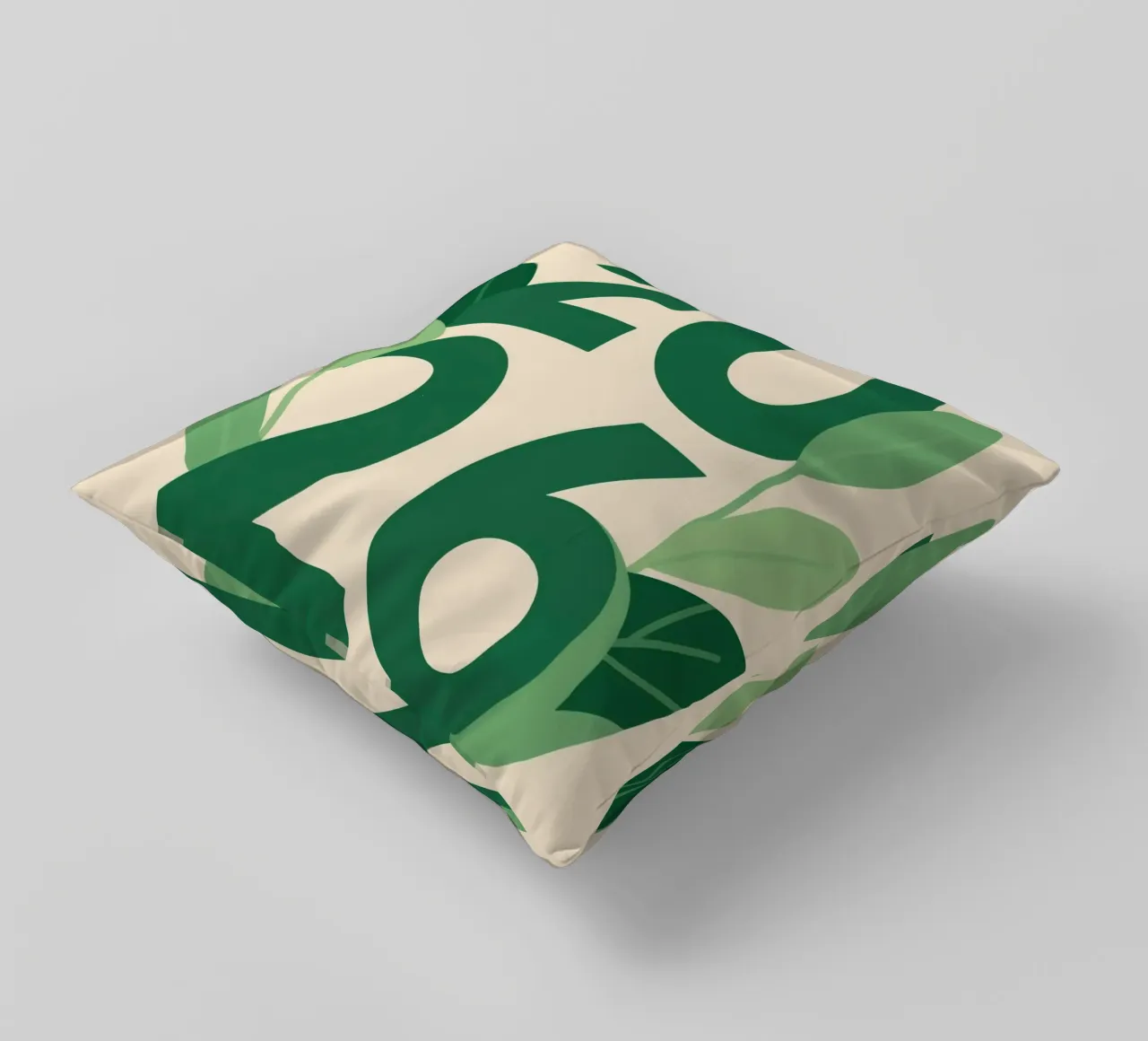 Year 2026 with leaf nature cuscino da knowledge