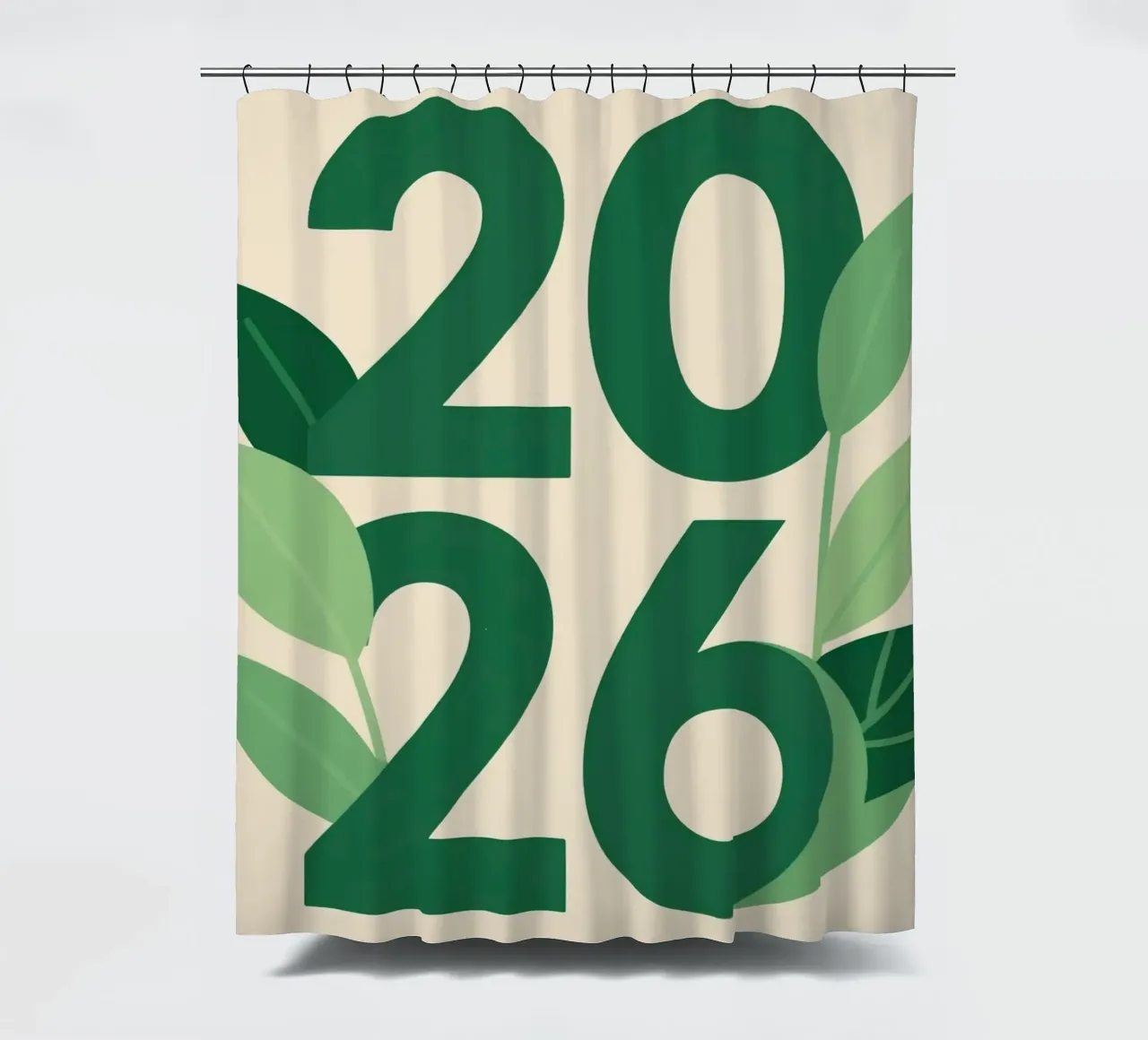 Year 2026 with leaf nature tenda da doccia da knowledge