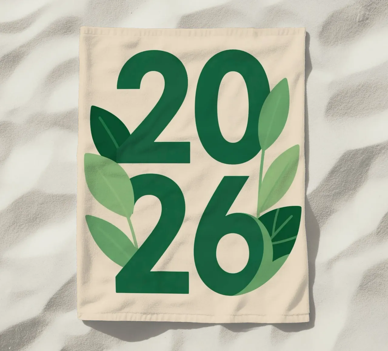 Year 2026 with leaf nature telo mare da knowledge