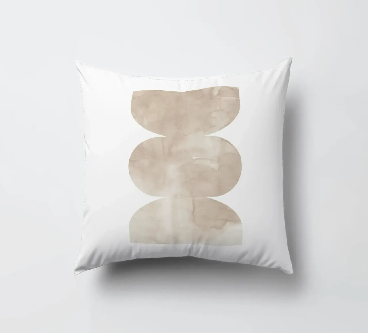 Forme geometriche ad acquerello 4 cuscino da NouveauPrints