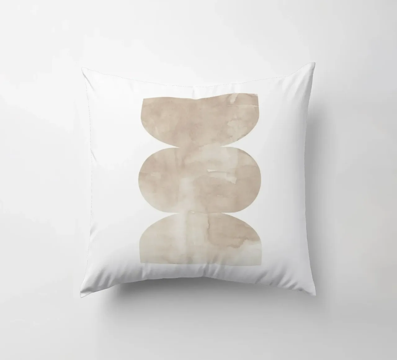 Forme geometriche ad acquerello 4 cuscino da NouveauPrints