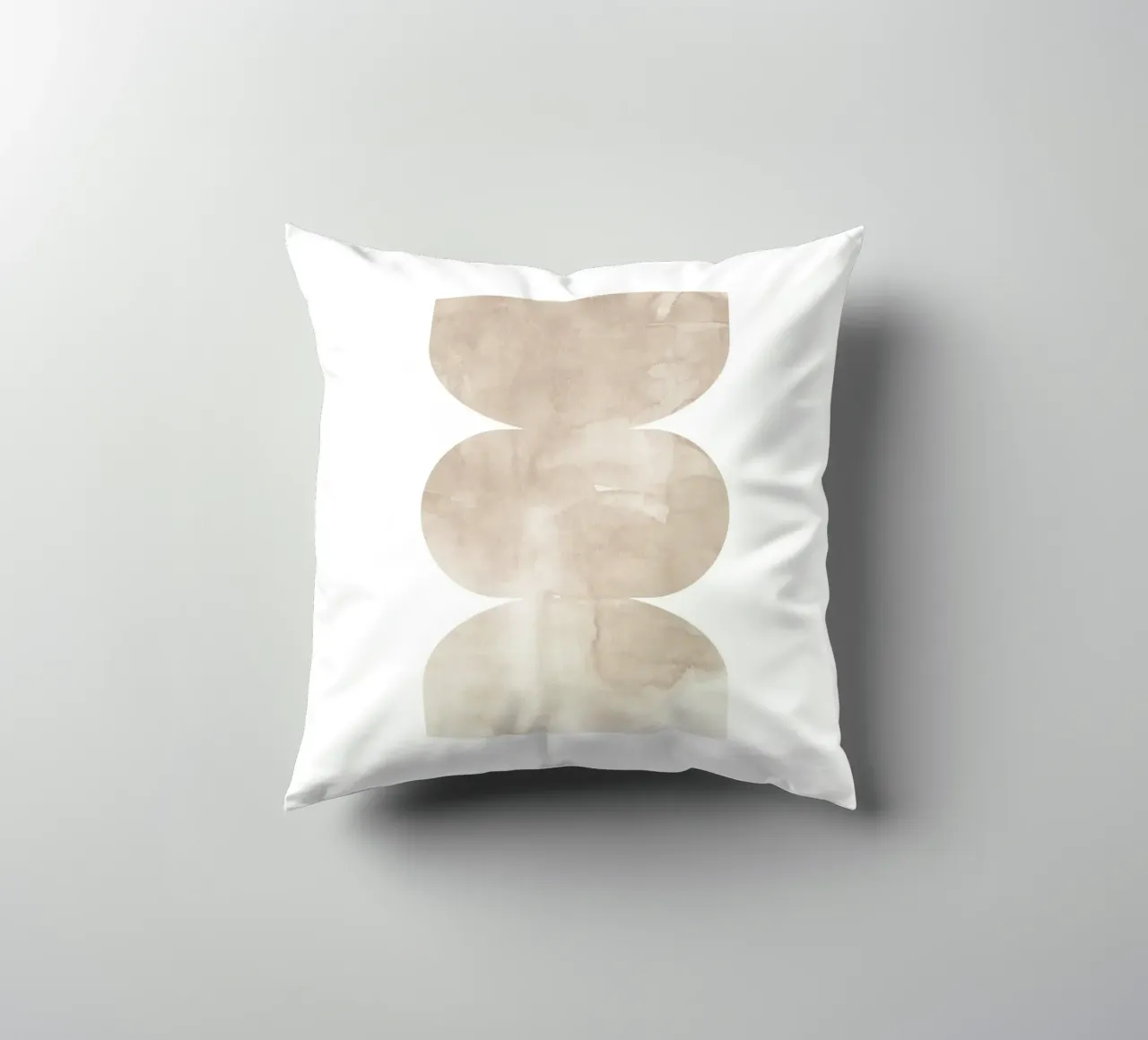 Forme geometriche ad acquerello 4 cuscino da NouveauPrints