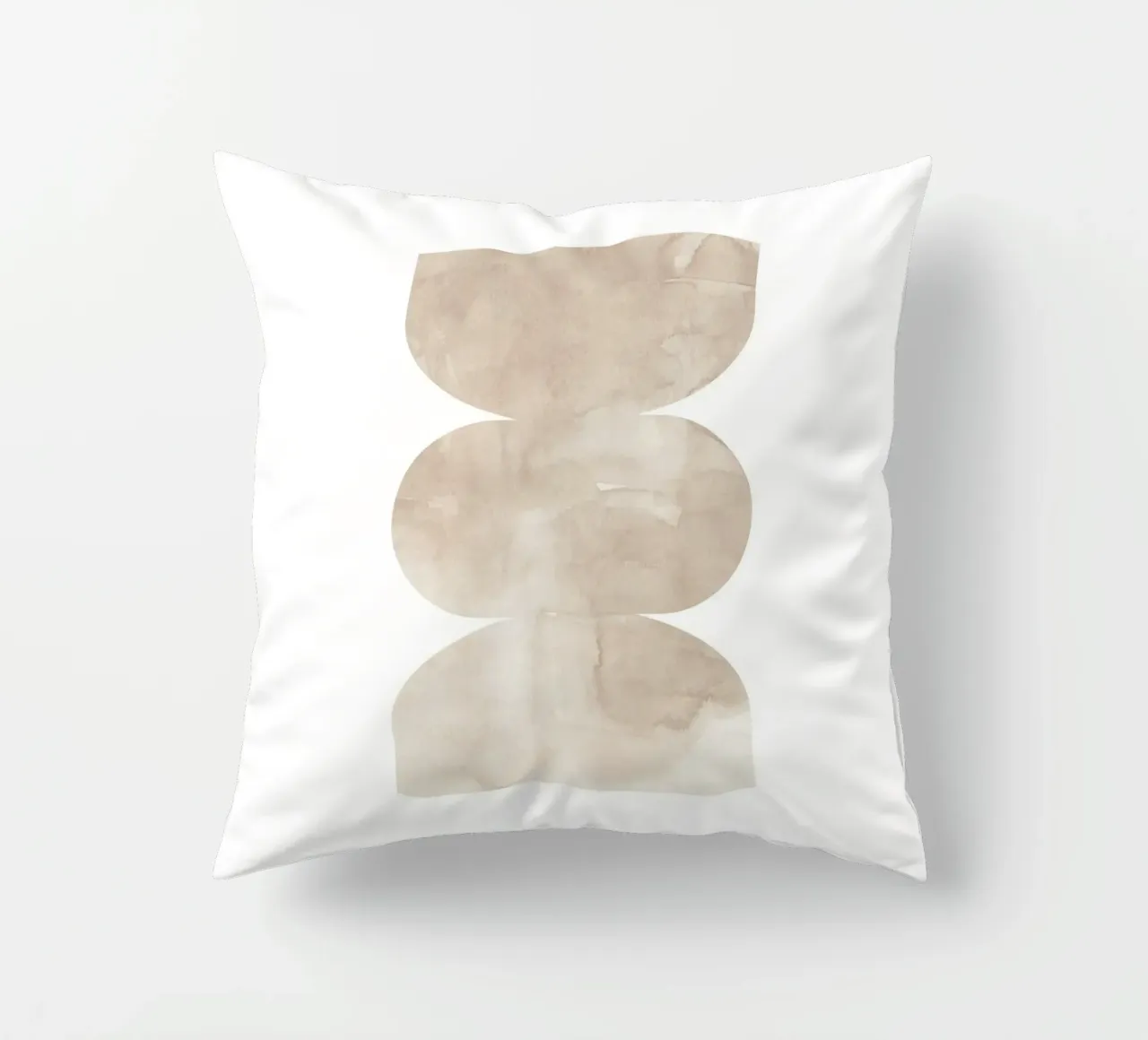 Forme geometriche ad acquerello 4 cuscino da NouveauPrints