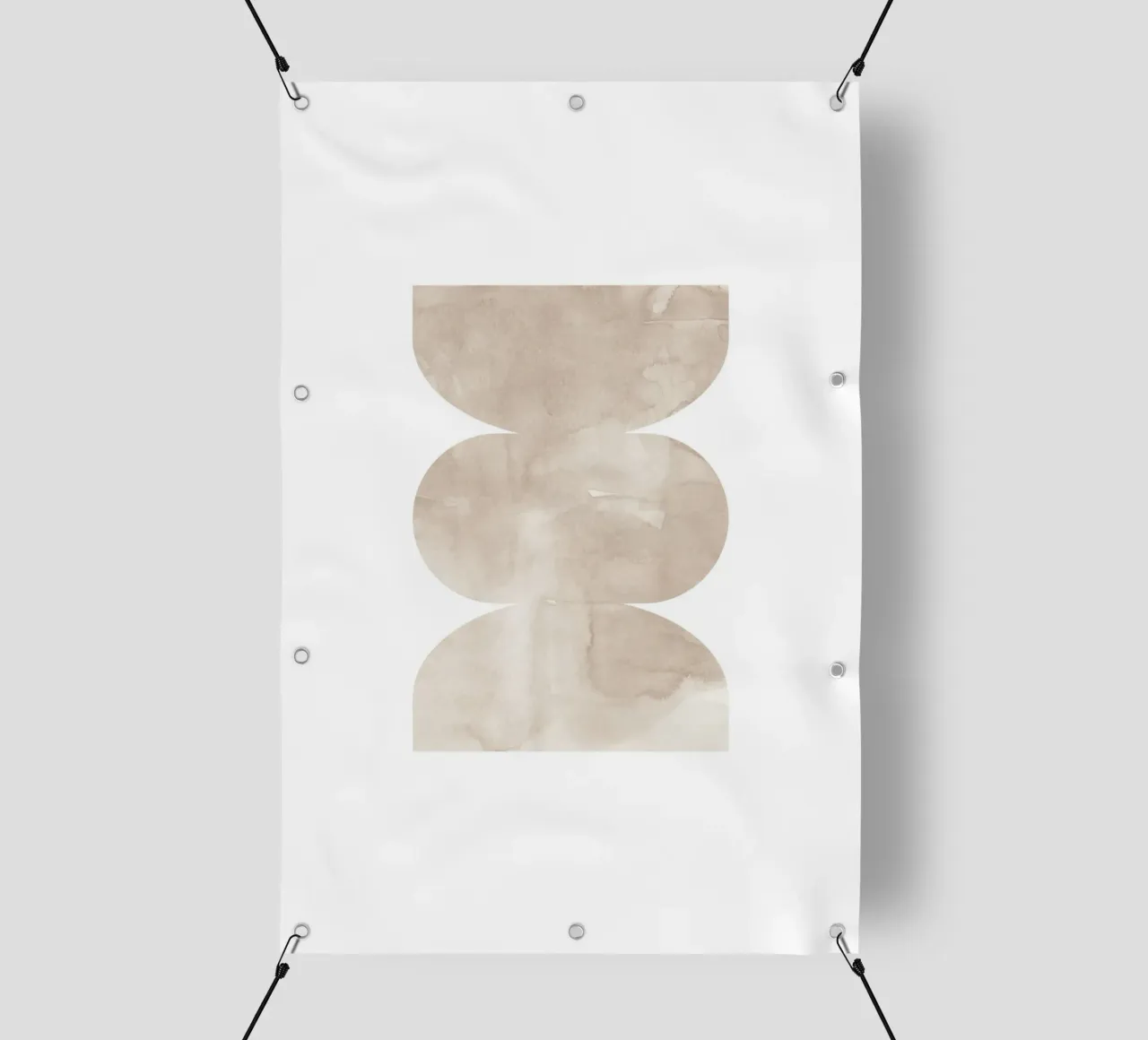 Forme geometriche ad acquerello 4 telo in pvc da NouveauPrints