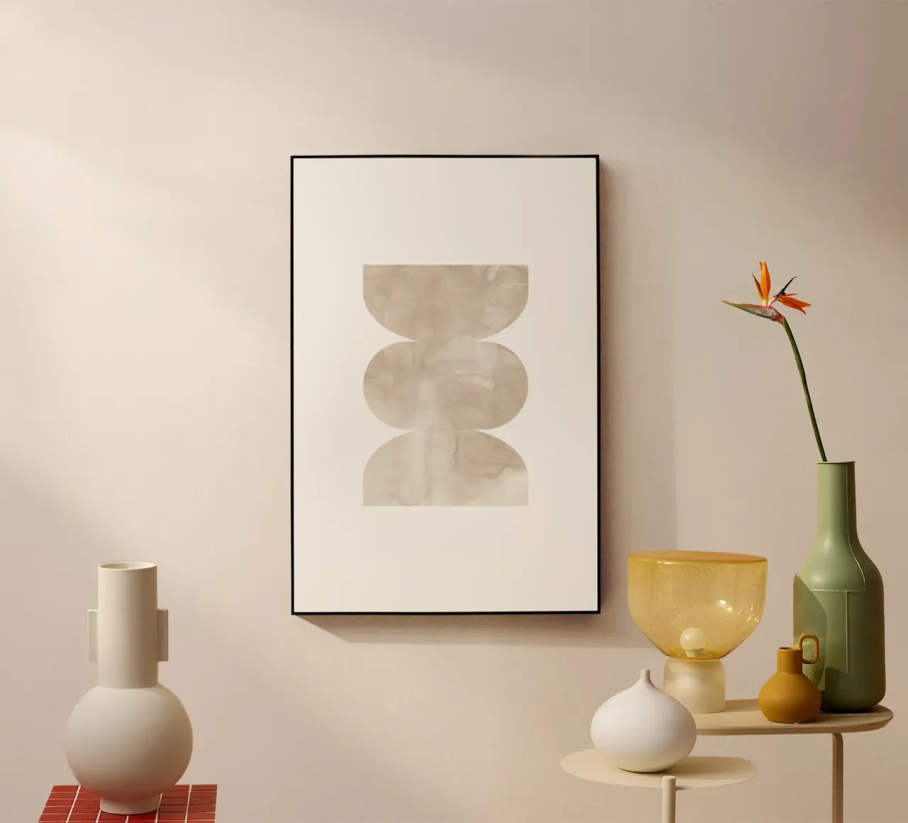 Forme geometriche ad acquerello 4 plexiglass da NouveauPrints
