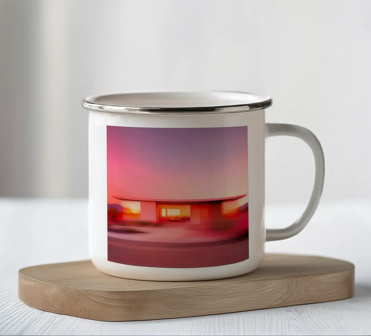 La Maison Rose tazza in smalto da ICONICA Art Studio