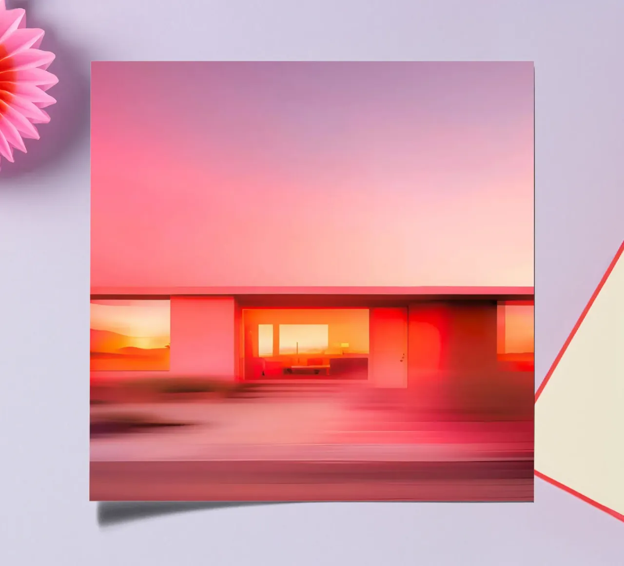 Das Rosa Haus Stickerbogen von ICONICA Art Studio