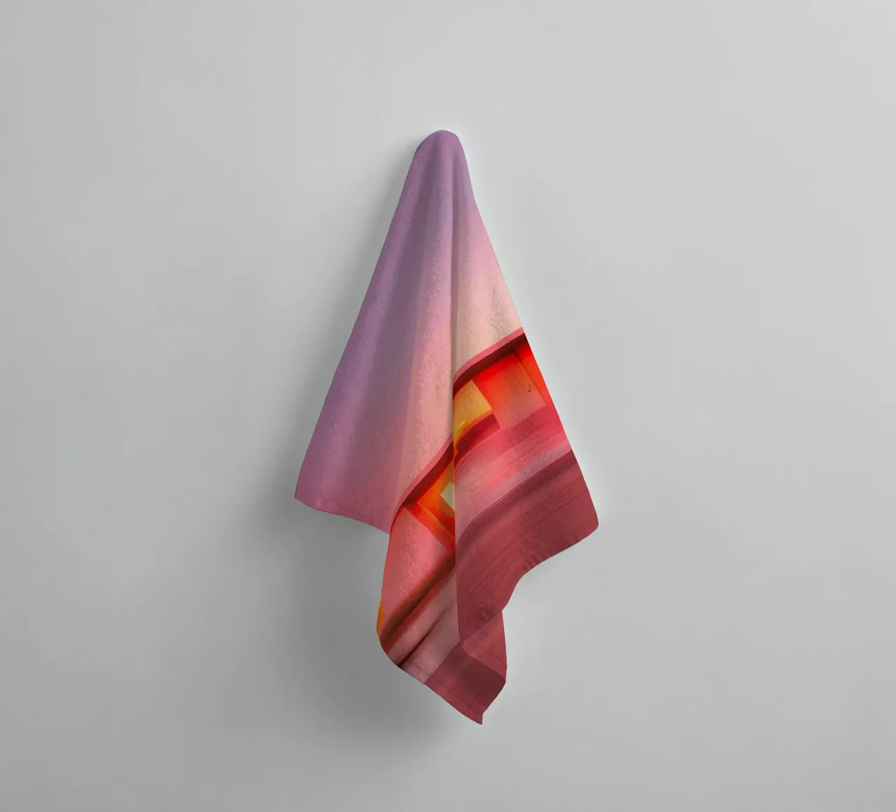 Das Rosa Haus Handtuch von ICONICA Art Studio