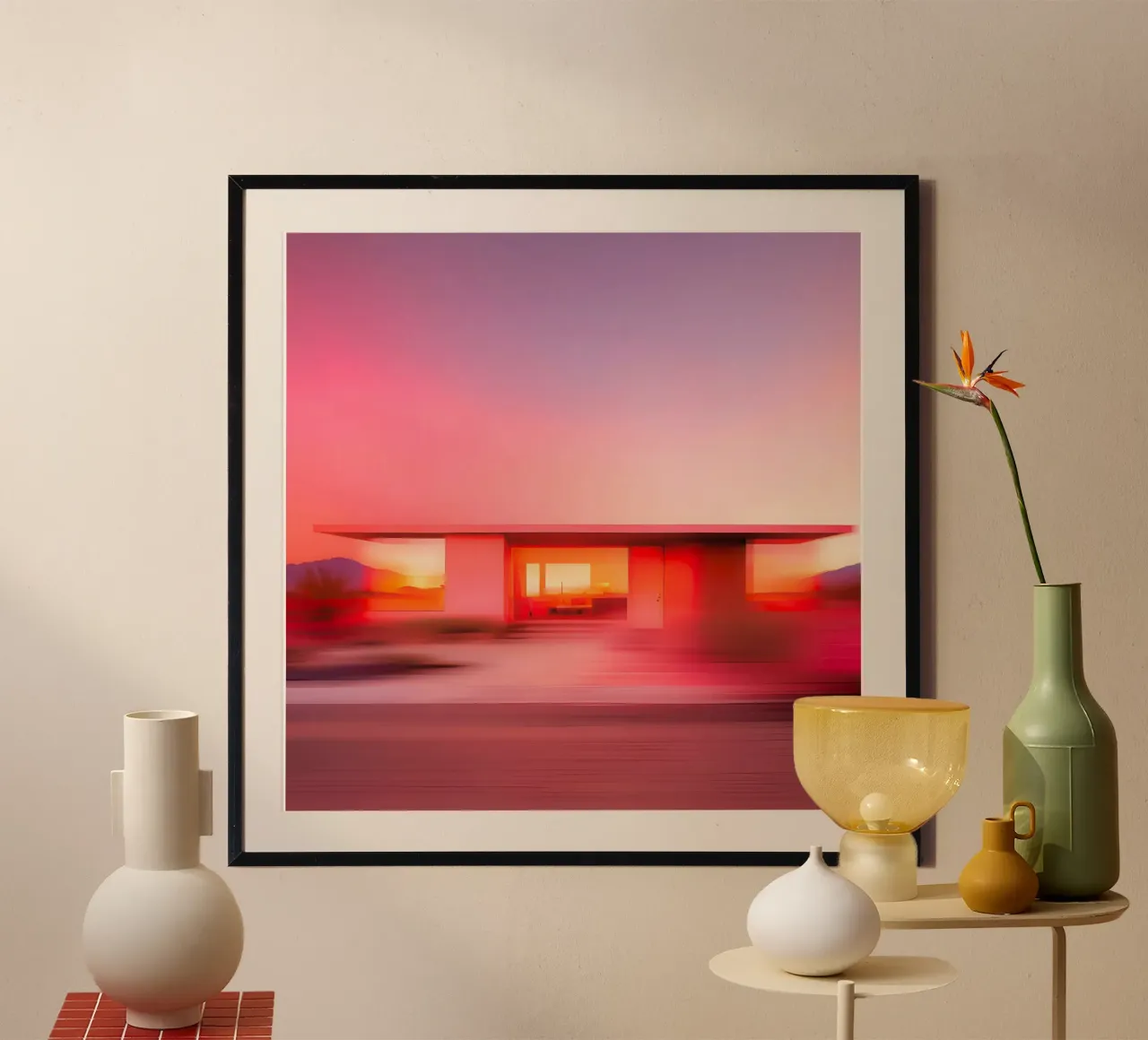 La Maison Rose poster da ICONICA Art Studio