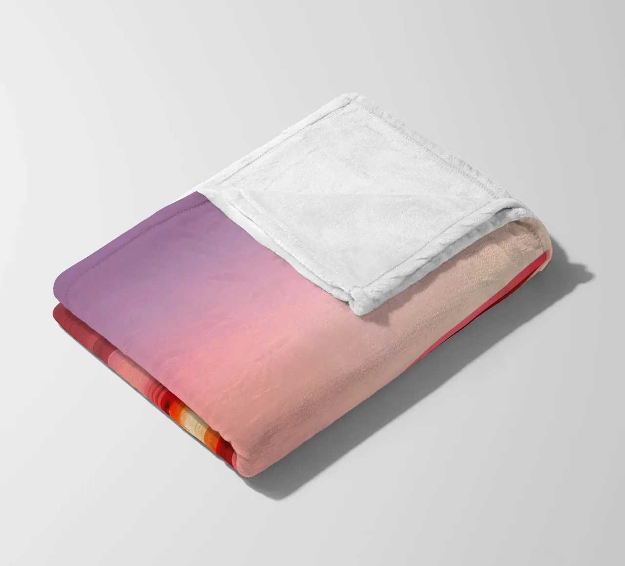 Das Rosa Haus Fleecedecke von ICONICA Art Studio
