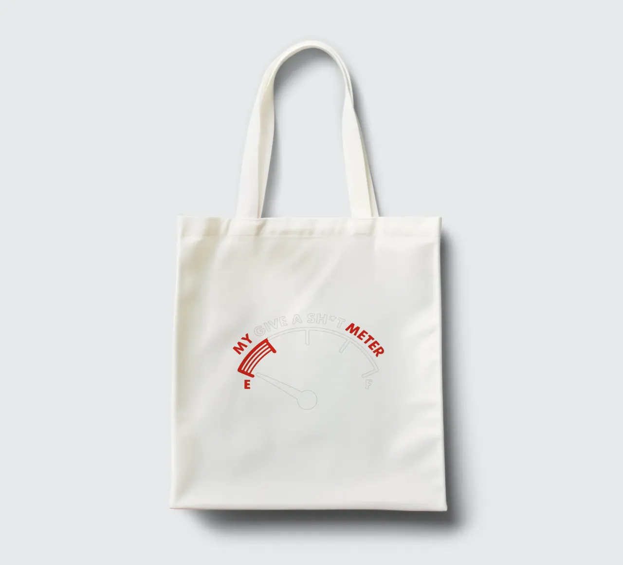 My Give a Sh*t Meter borsa in juta da edsonramosart