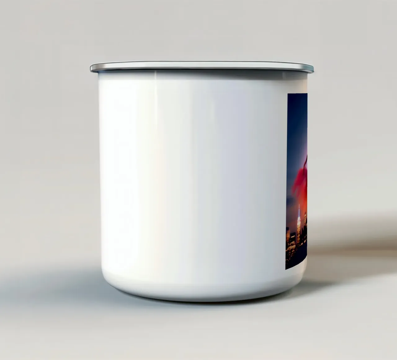 Ballare sui tetti tazza in smalto da ICONICA Art Studio