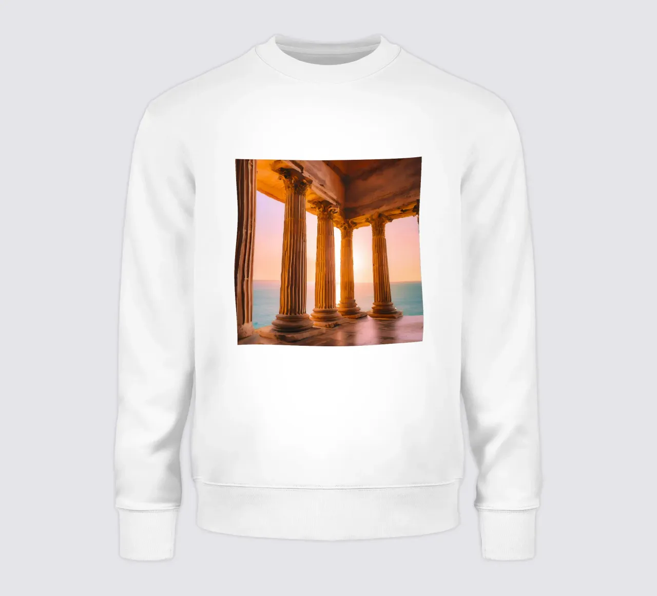 Sunset Column felpa da ICONICA Art Studio