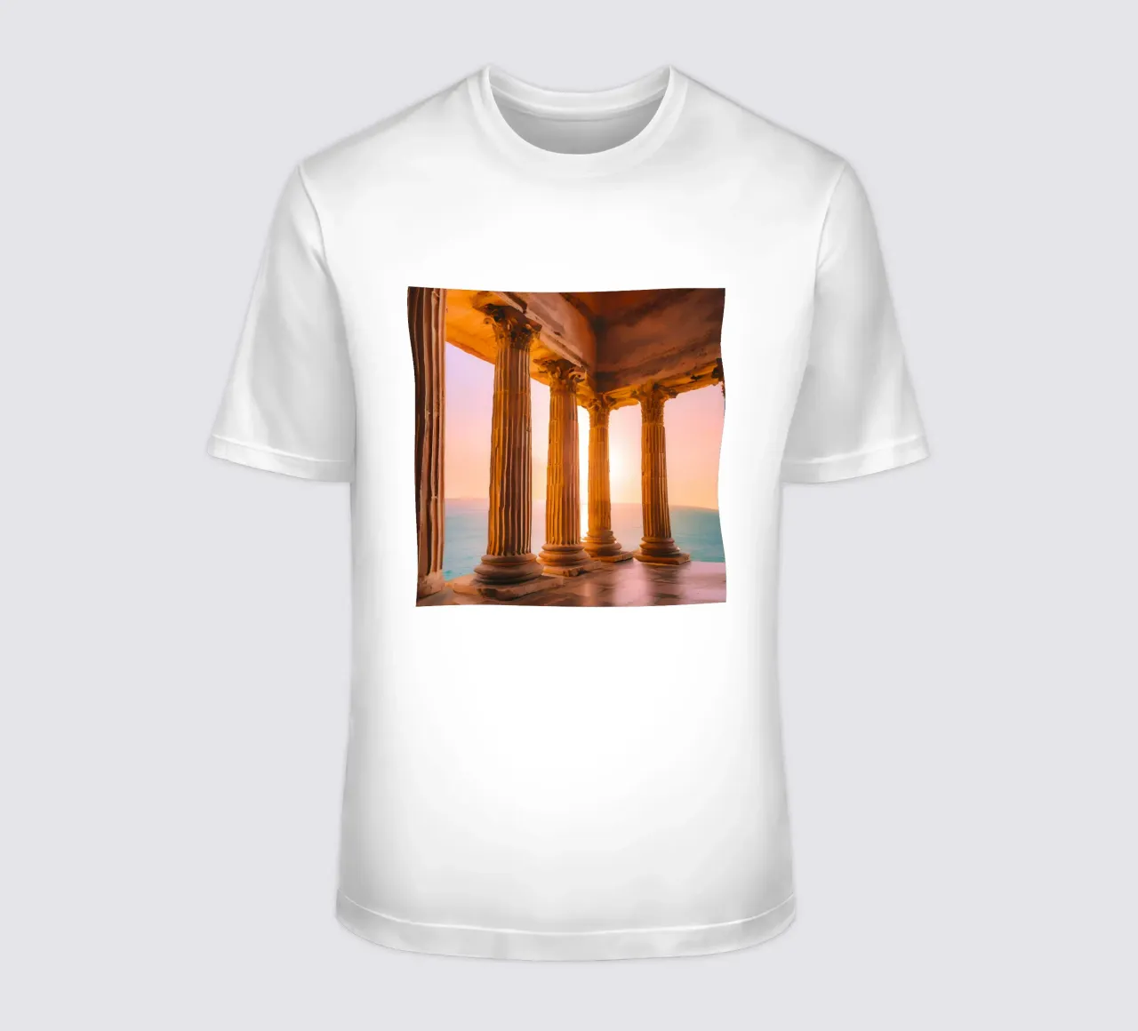 Sunset Column t-shirt da ICONICA Art Studio