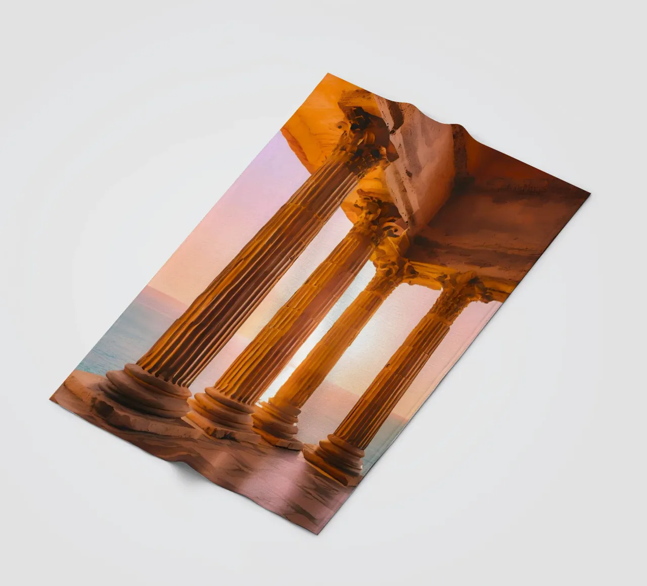 Sunset Column coperta in pile da ICONICA Art Studio