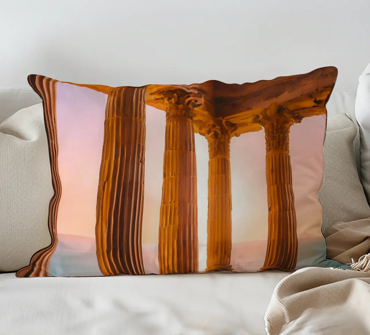 Sunset Column cuscino da ICONICA Art Studio