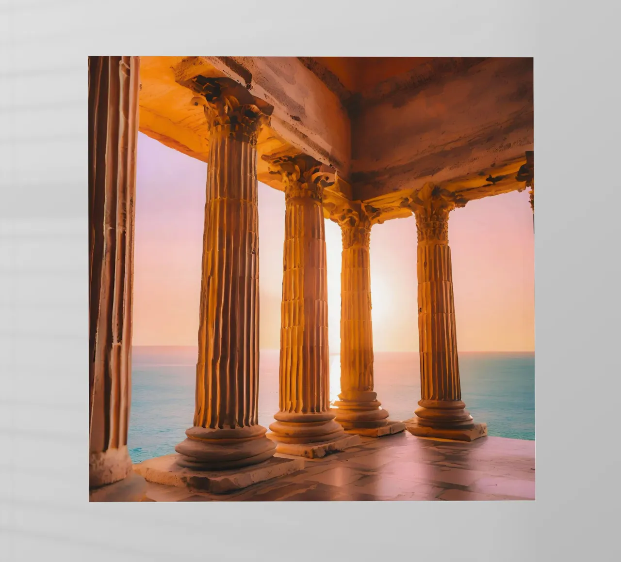 Sunset Column pellicola backlit da ICONICA Art Studio