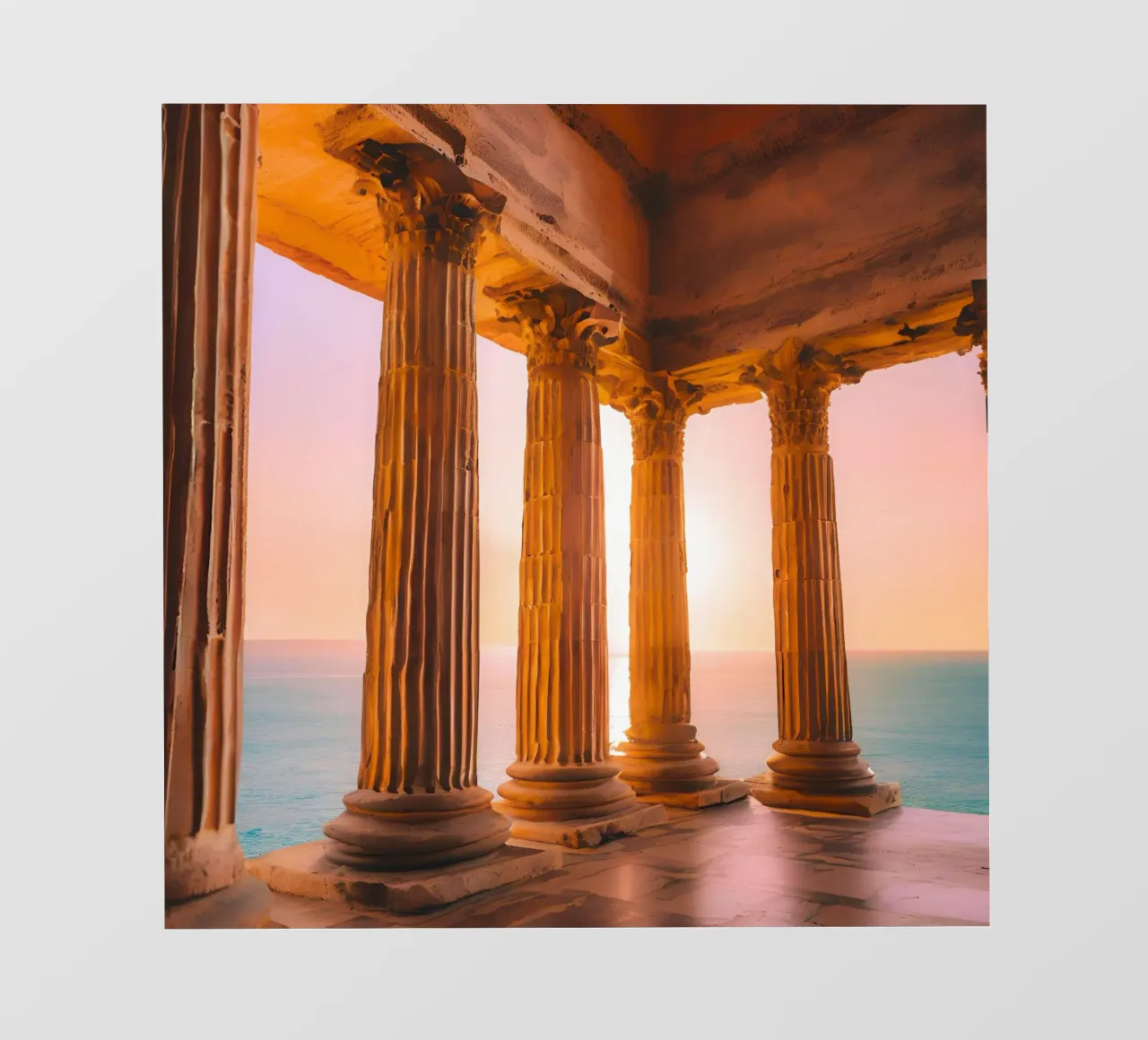 Sunset Column pellicola backlit da ICONICA Art Studio