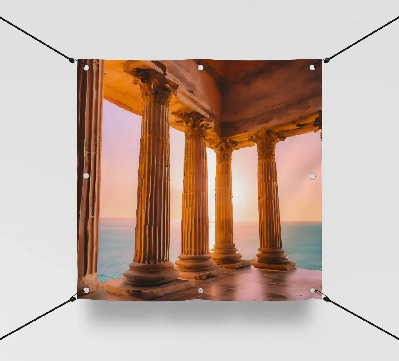 Sunset Column telo in pvc da ICONICA Art Studio