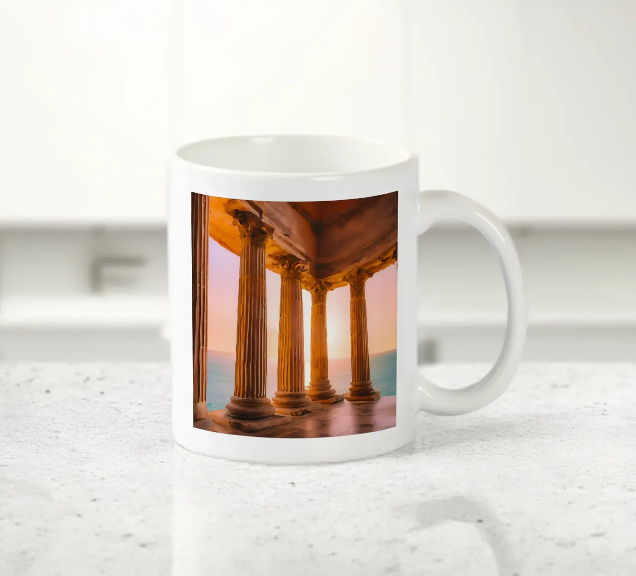 Sunset Column tazza in ceramica da ICONICA Art Studio
