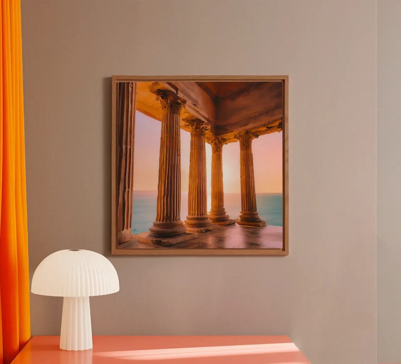 Sunset Column alluminio dibond da ICONICA Art Studio