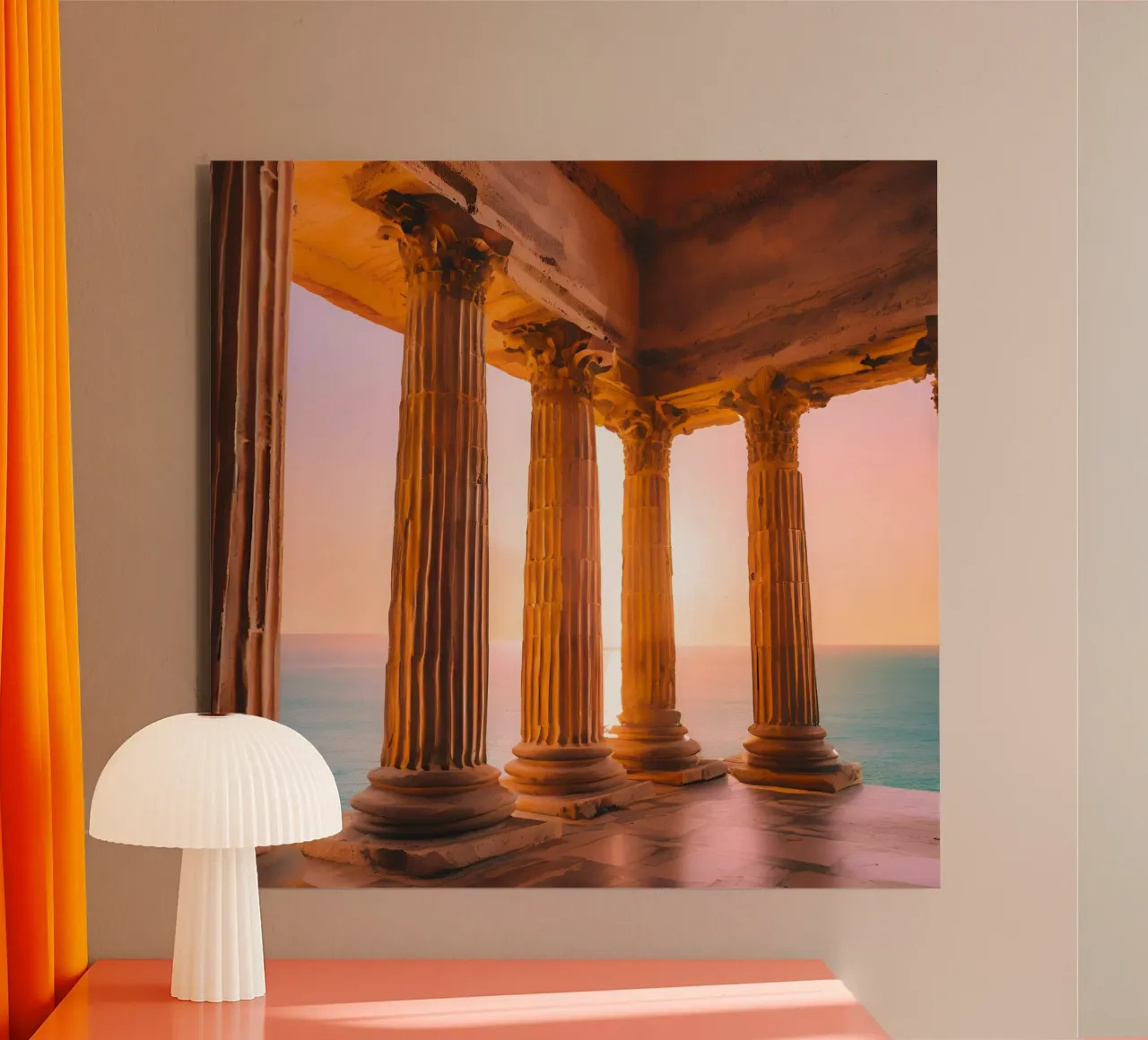 Sunset Column alluminio dibond da ICONICA Art Studio