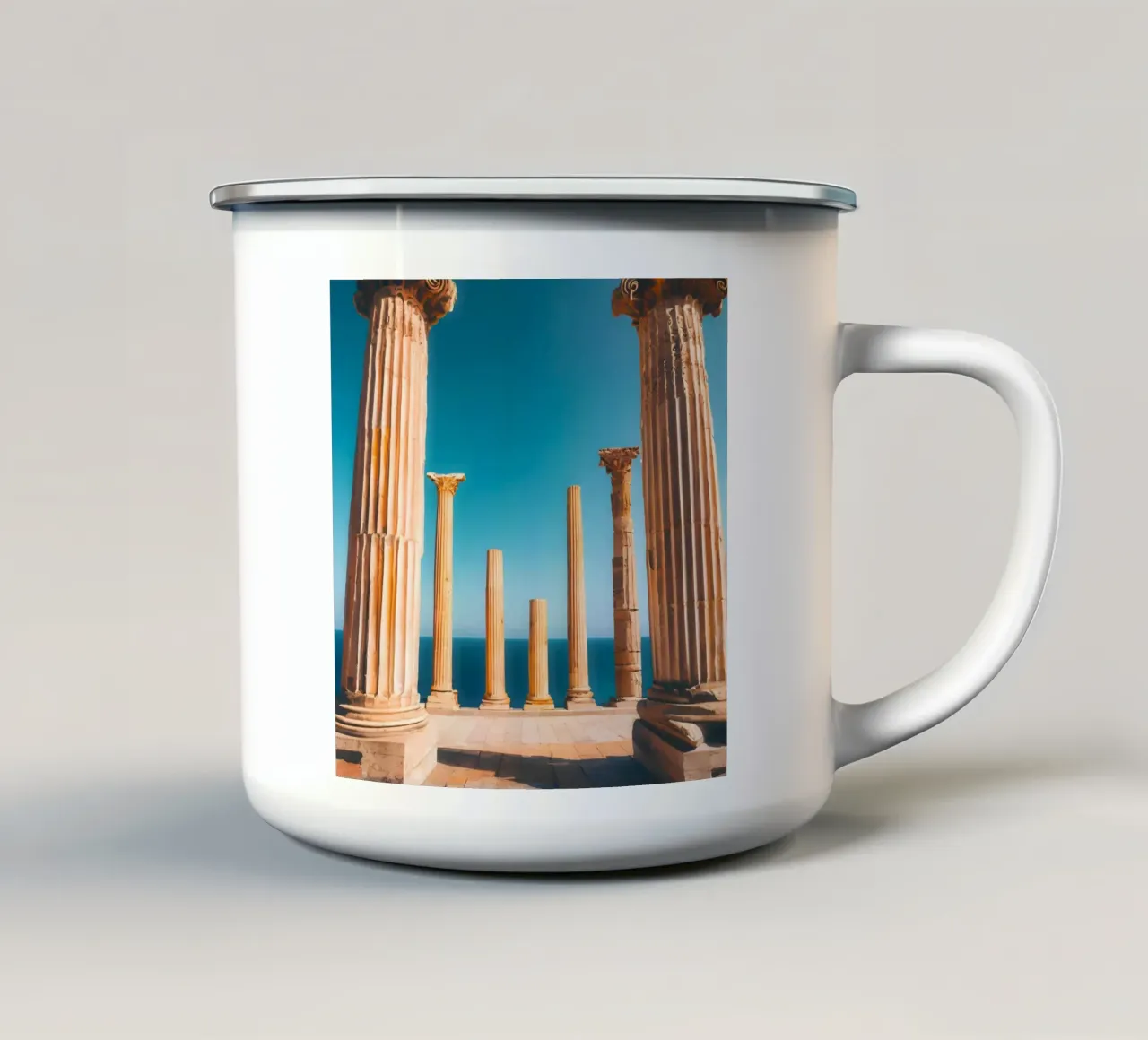 Greek Column tazza in smalto da ICONICA Art Studio