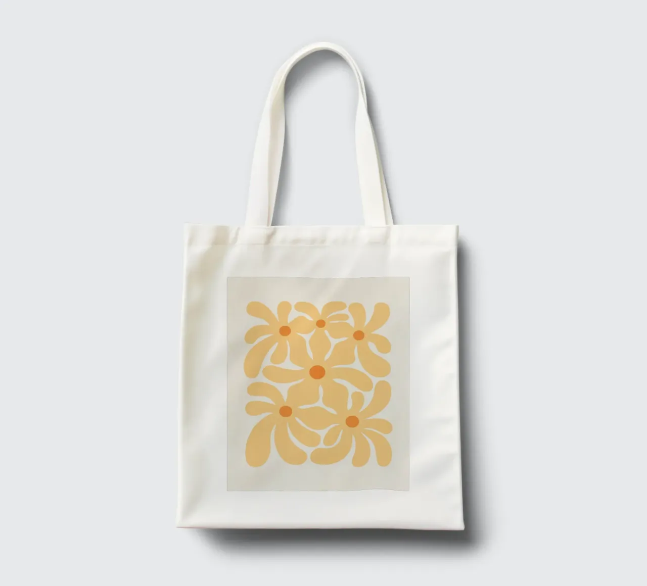 Fiori Groovy anni '70 borsa in juta da Asha Designs