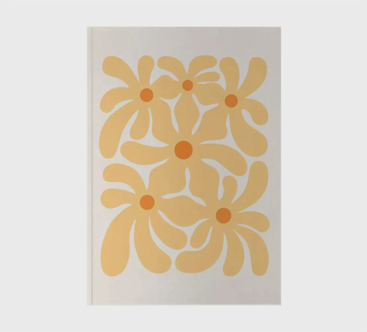 Groovy Flowers 70s Notizbuch von Asha Designs