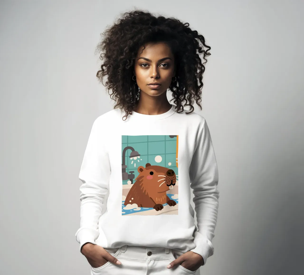 Vasca da bagno Capybara felpa da knowledge