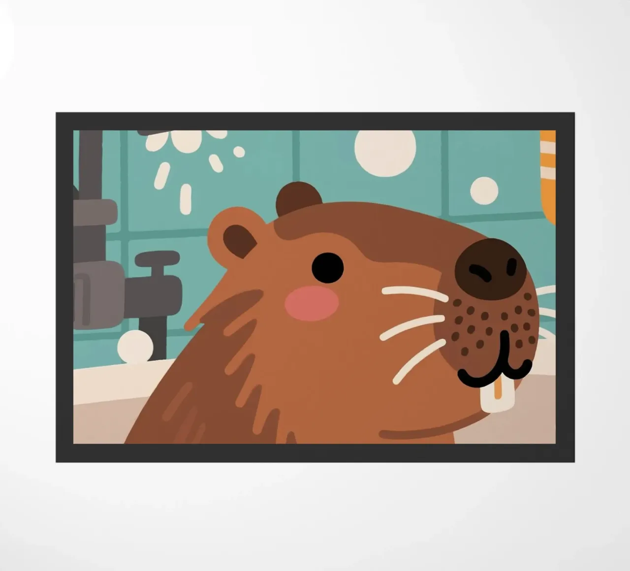 Vasca da bagno Capybara zerbino da knowledge