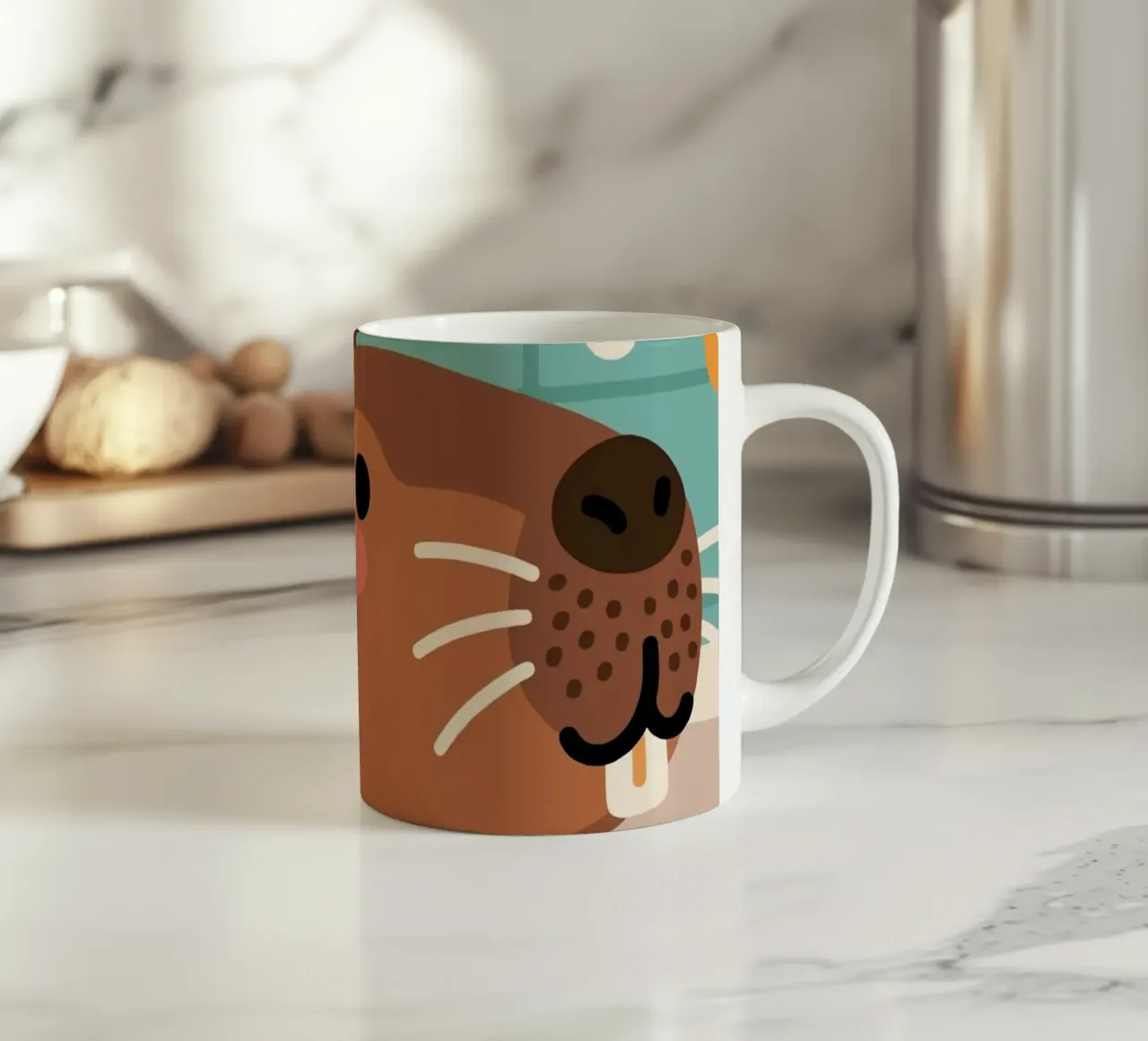Vasca da bagno Capybara tazza in ceramica da knowledge