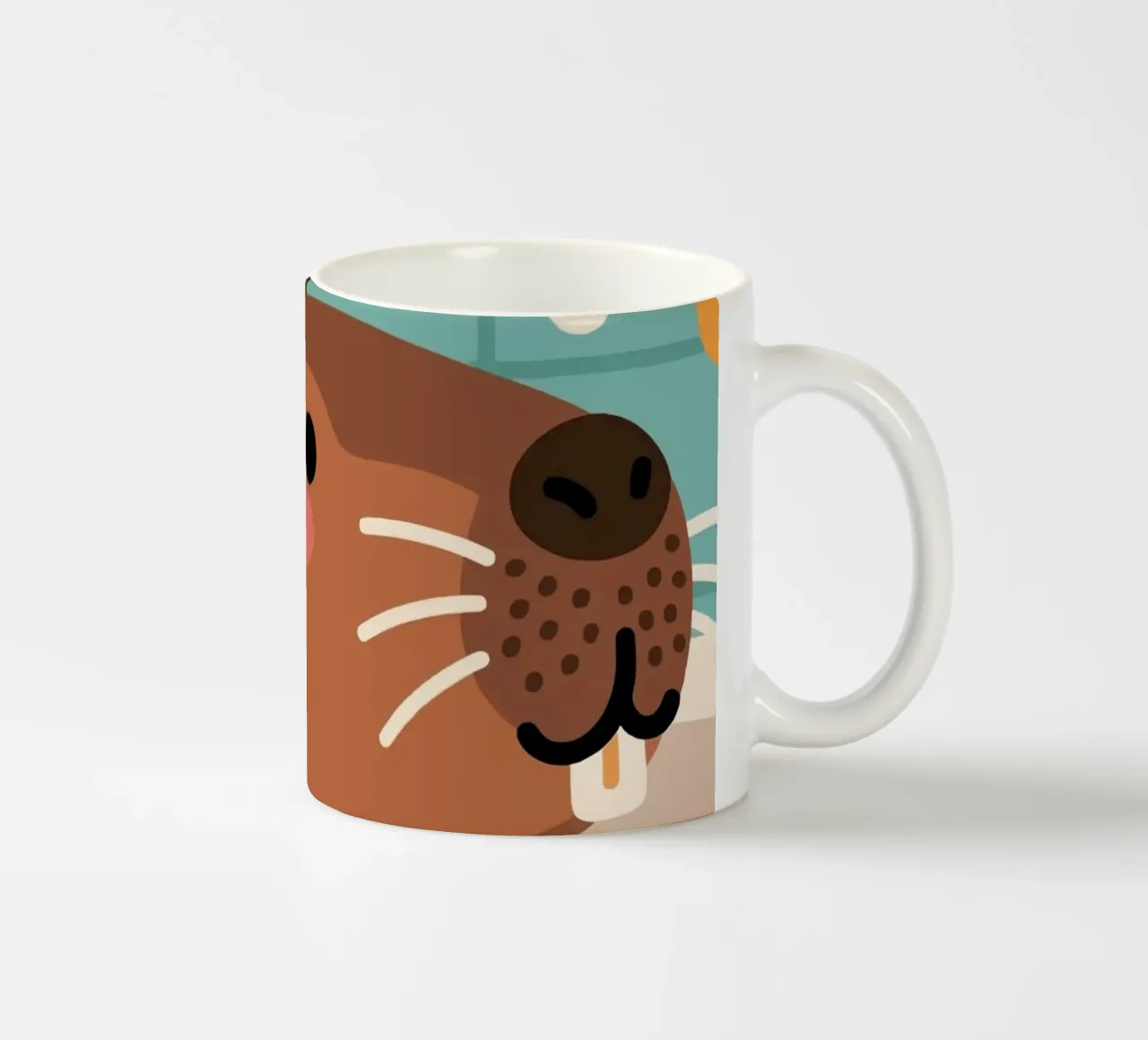Vasca da bagno Capybara tazza in ceramica da knowledge