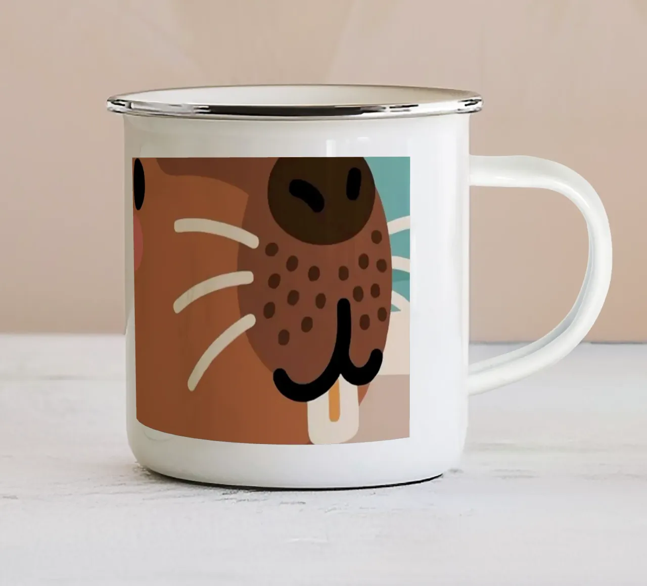 Vasca da bagno Capybara tazza in smalto da knowledge