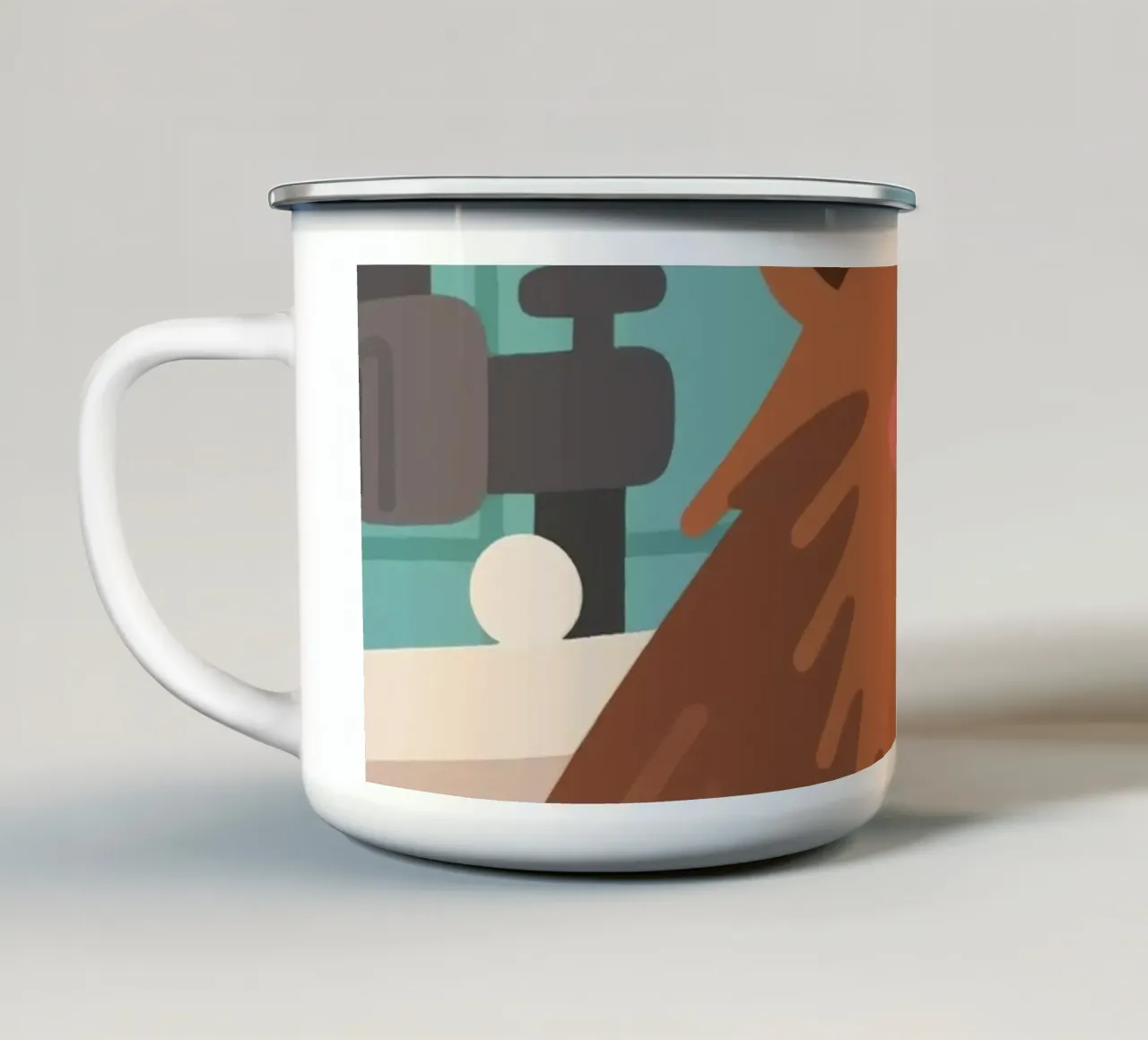 Vasca da bagno Capybara tazza in smalto da knowledge