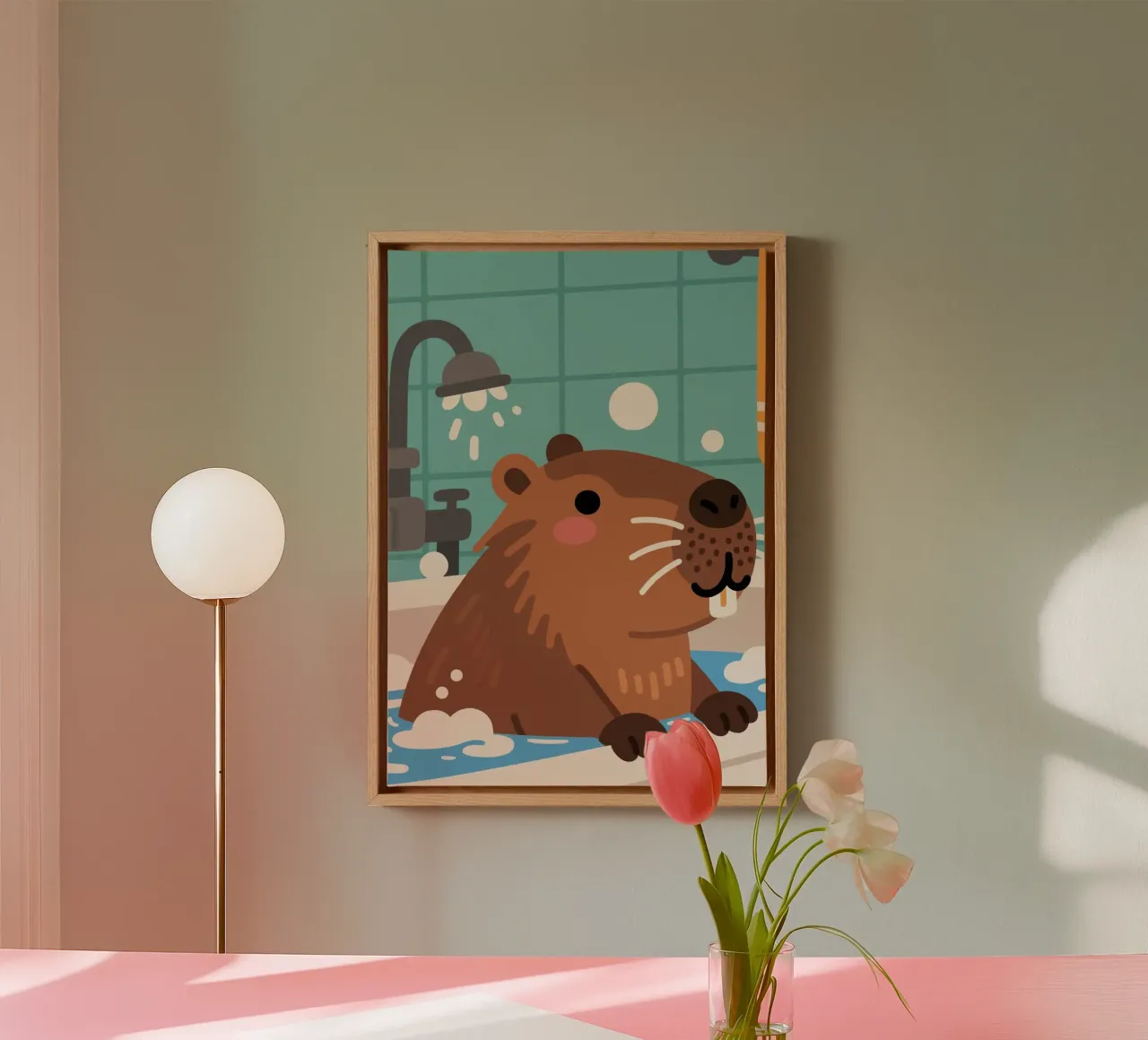 Vasca da bagno Capybara tela da knowledge