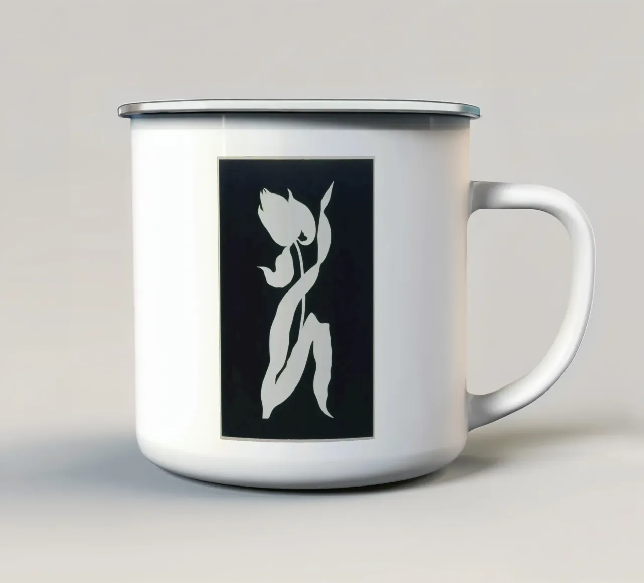 Tulip tazza in smalto da vintageshop
