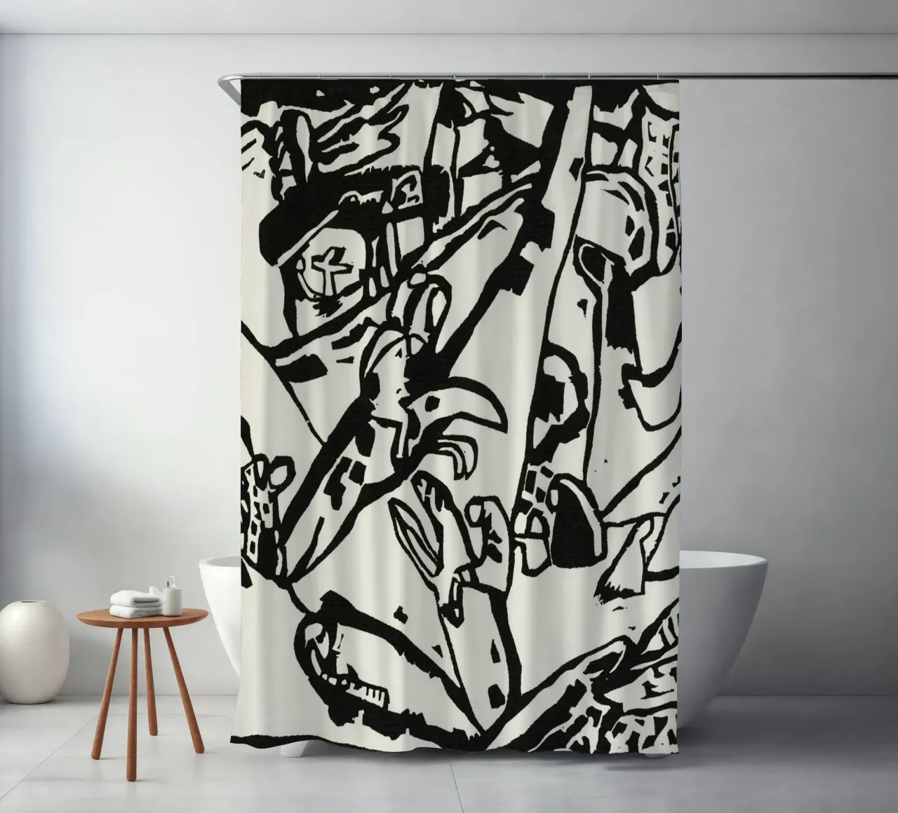 Composition 2 Duschvorhang von vintageshop