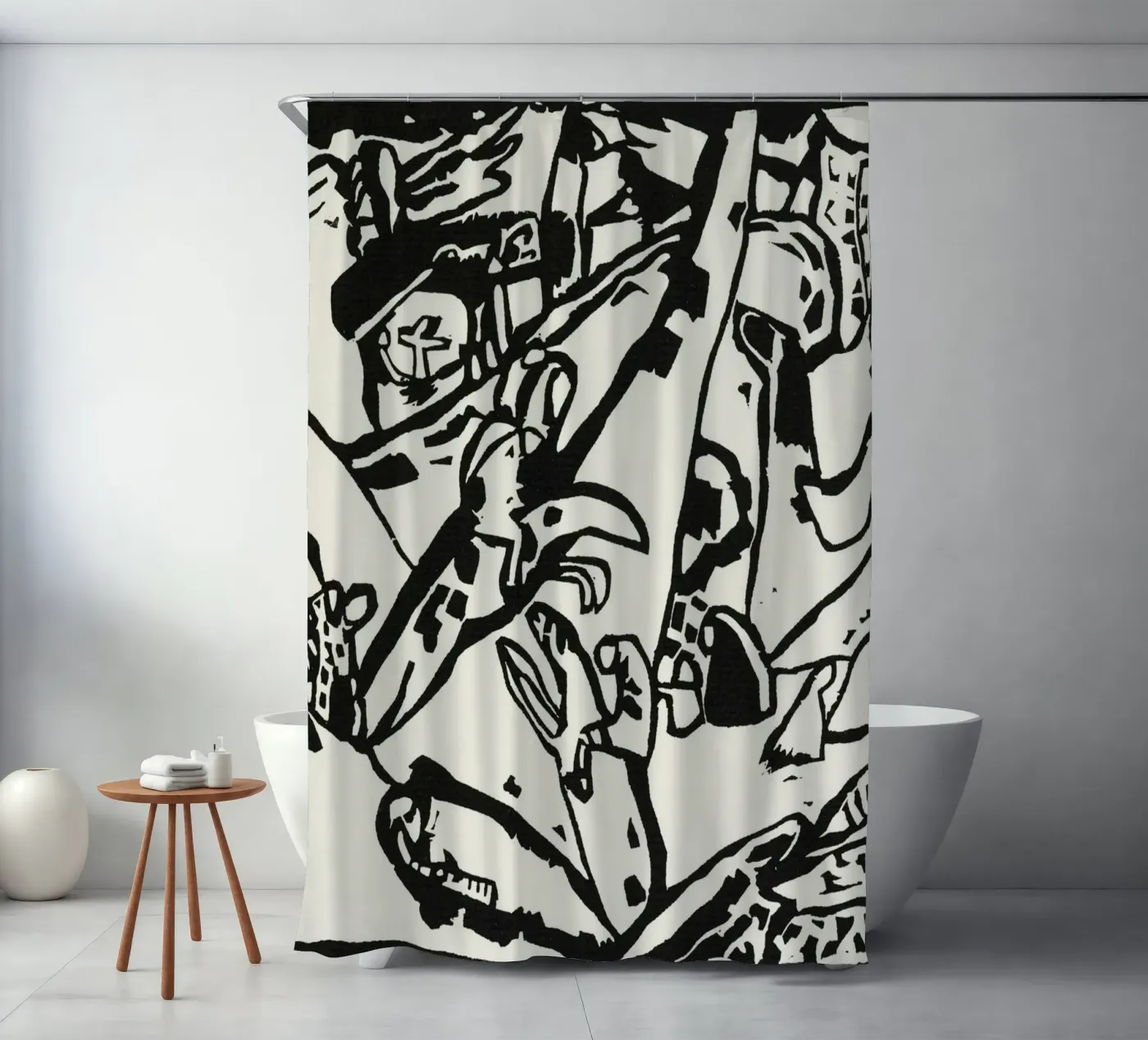 Composition 2 rideau de douche de vintageshop