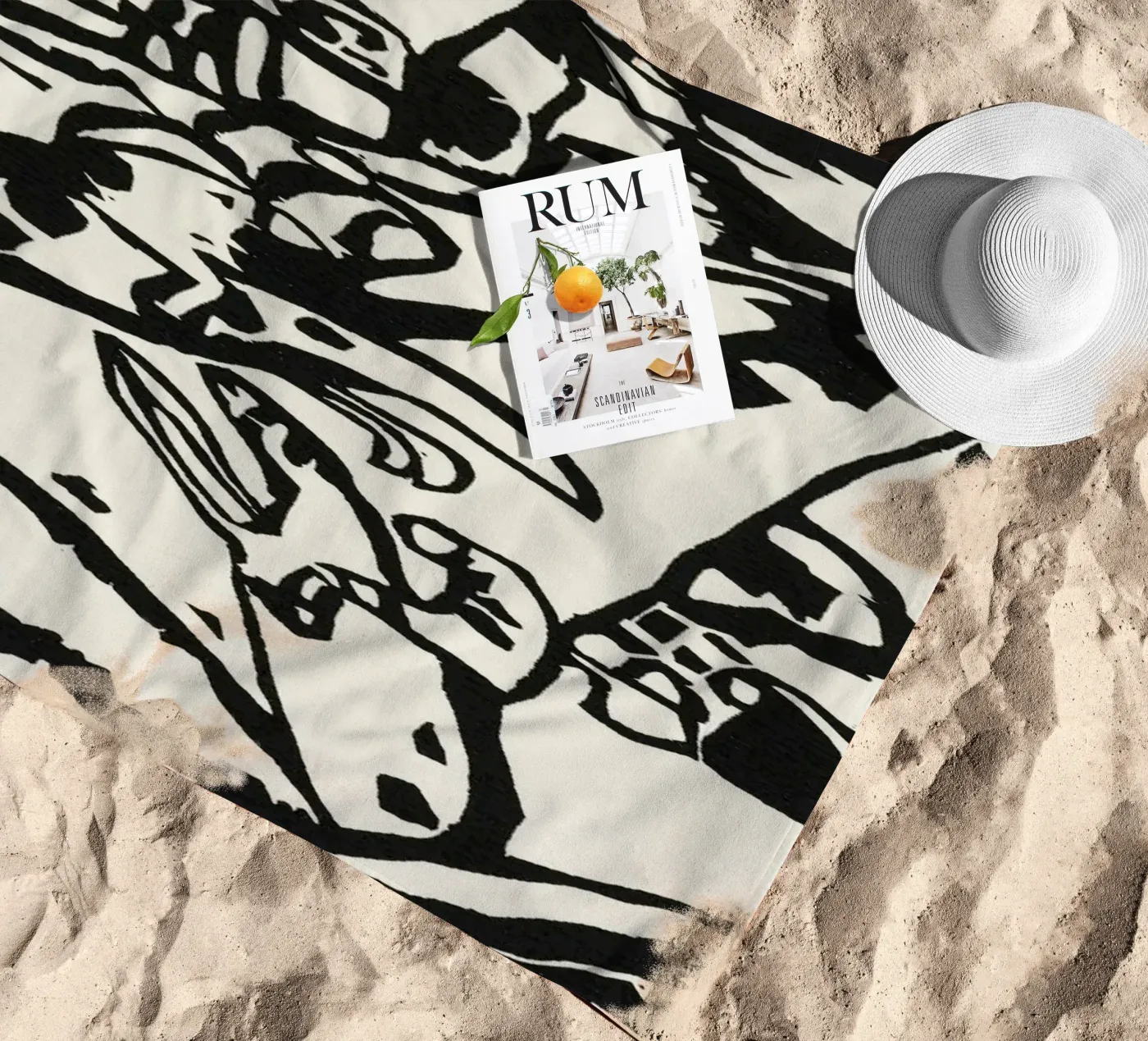 Composition 2 serviette de plage de vintageshop