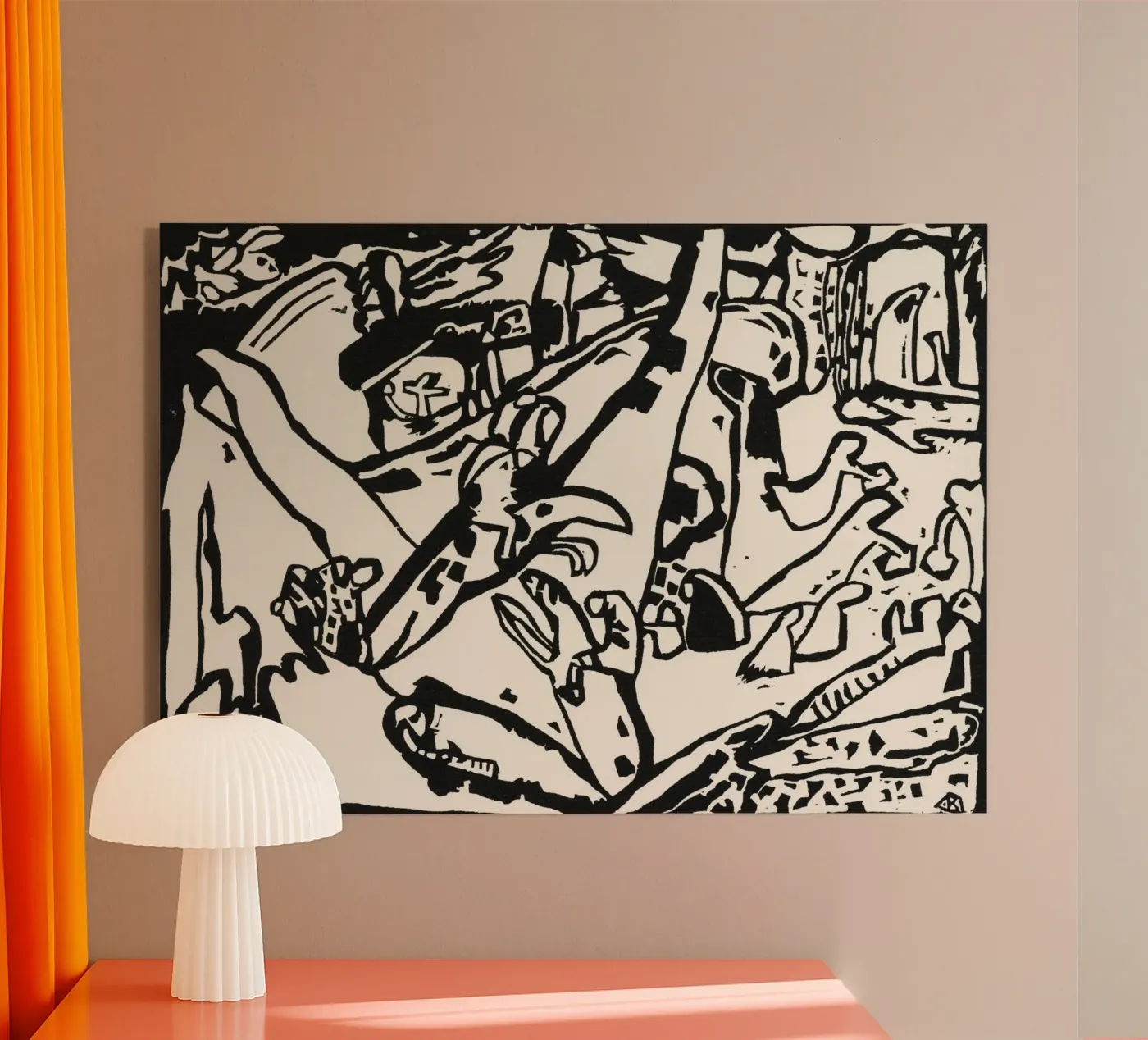 Composition 2 acryl van vintageshop