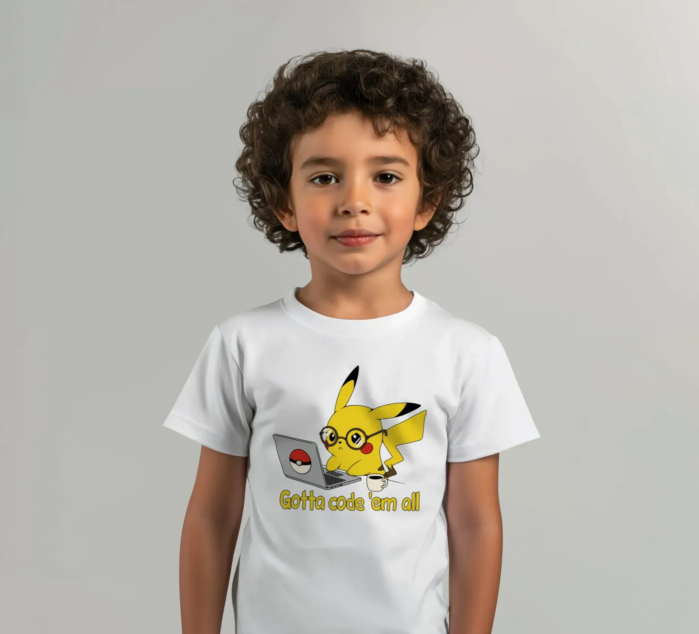 Gotta code 'em all kinder t-shirt van Loobs