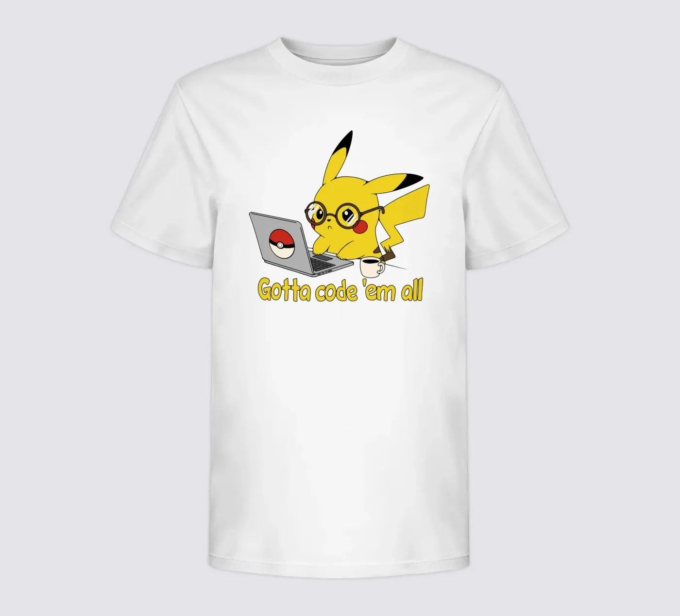 Gotta code 'em all kinder t-shirt van Loobs