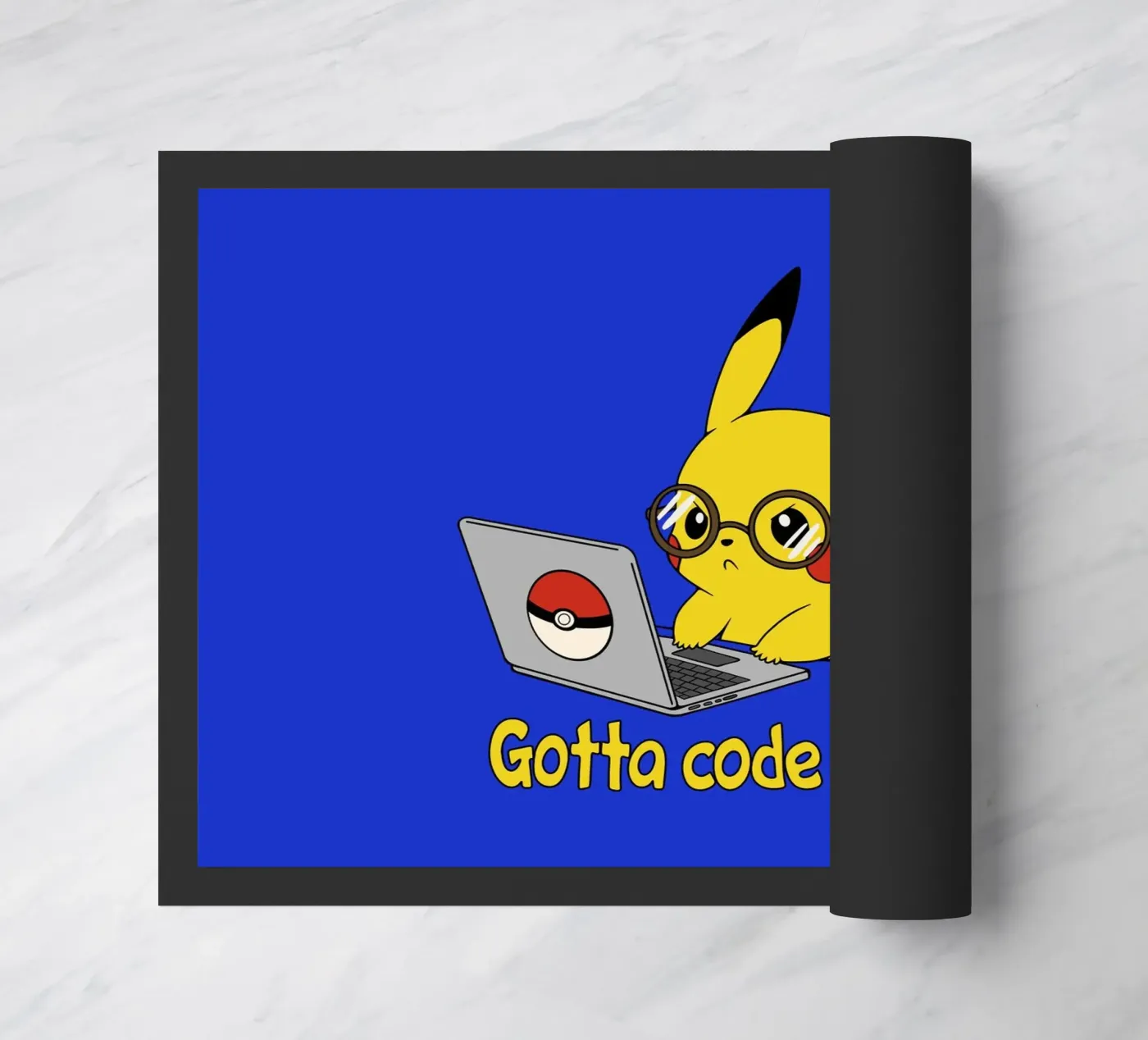Gotta code 'em all deurmat van Loobs