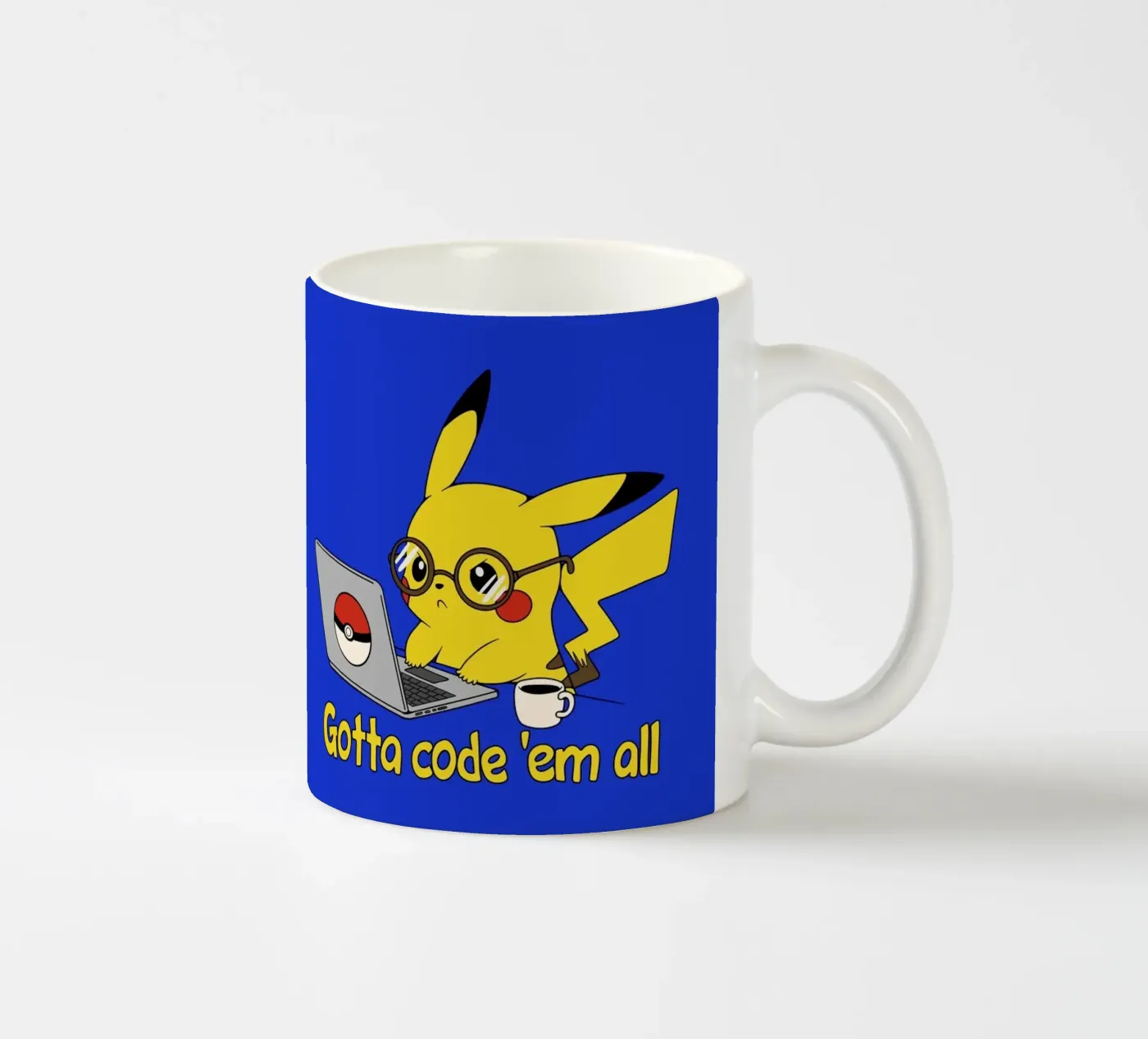 Gotta code 'em all ceramic mug by Loobs