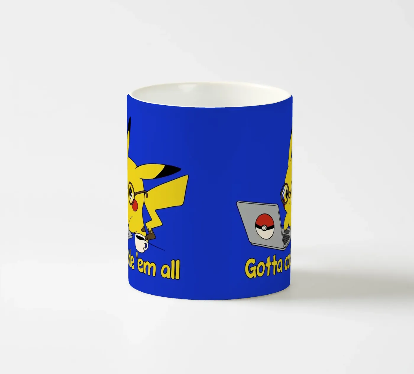 Gotta code 'em all ceramic mug by Loobs
