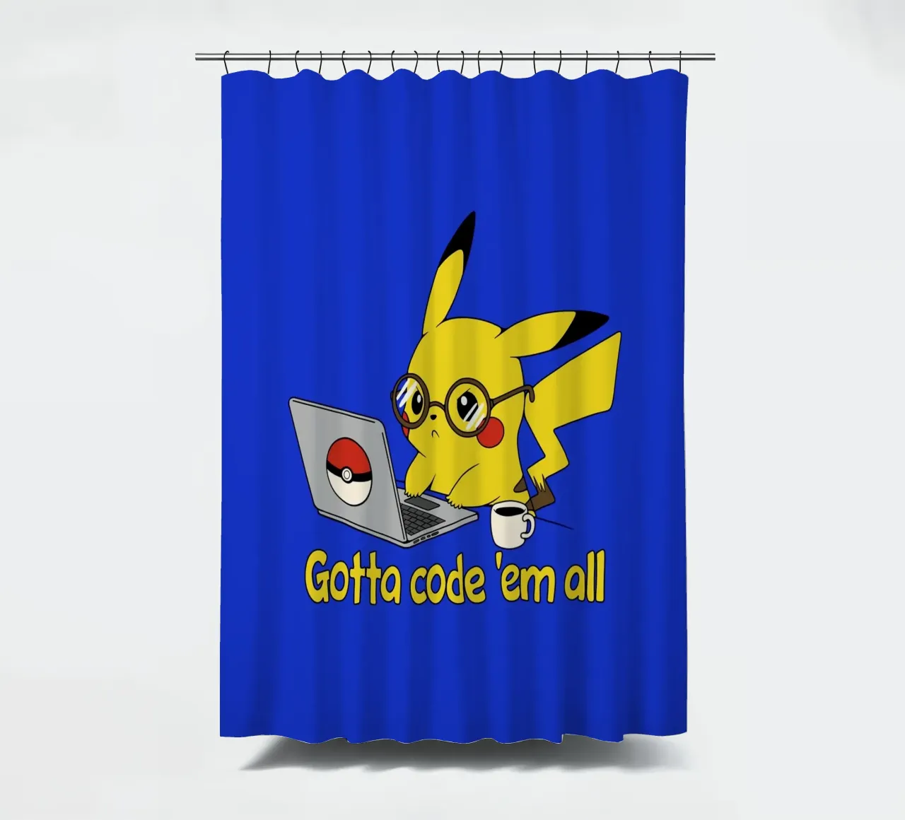 Il faut tous les coder rideau de douche de Loobs