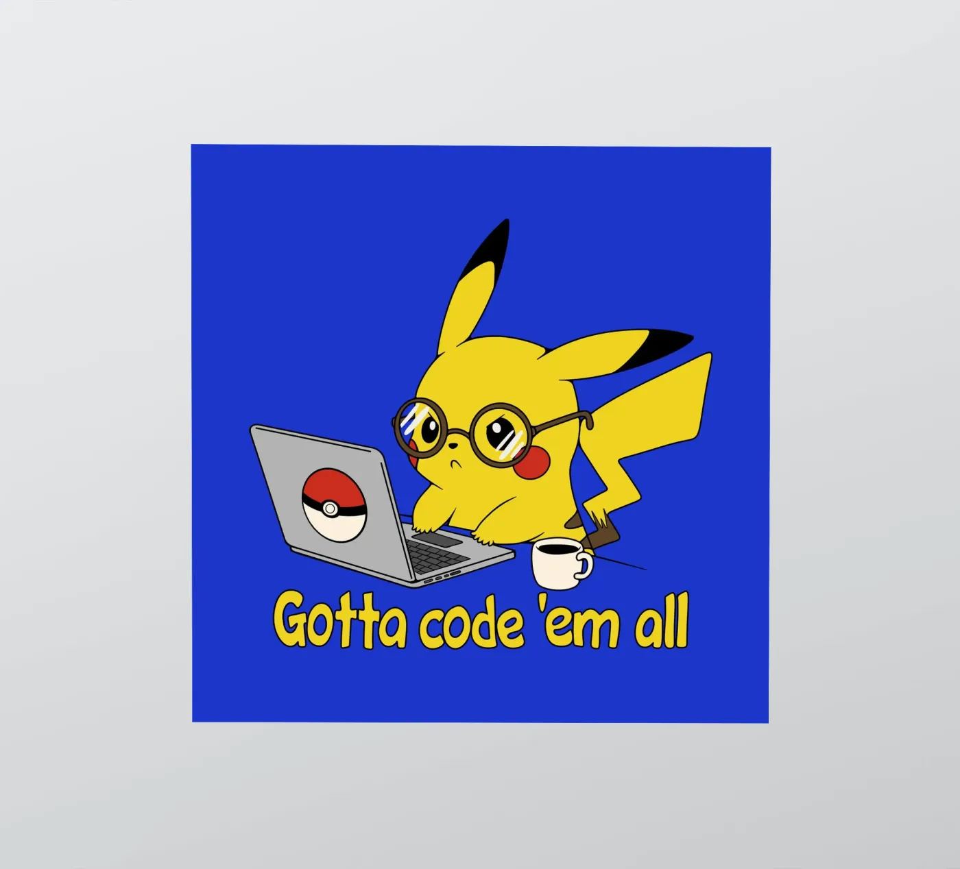 Gotta code 'em all sticker by Loobs