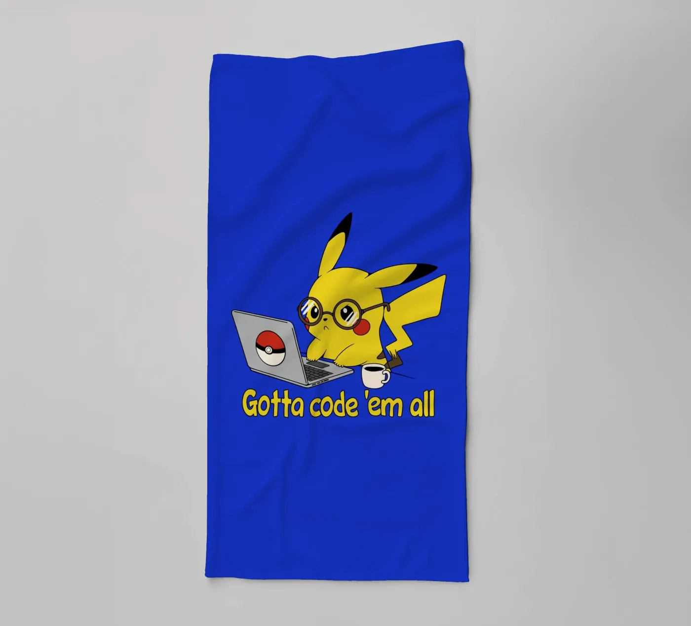 Gotta code 'em all towel by Loobs